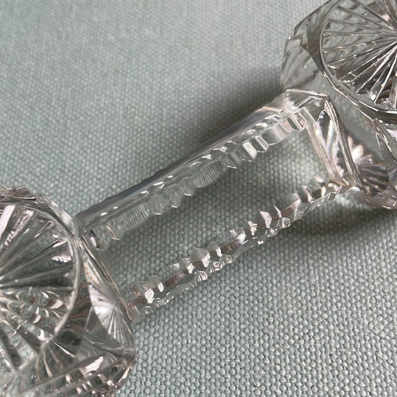 Vintage Carved Glass Knife Rest - Picture 3 of 9